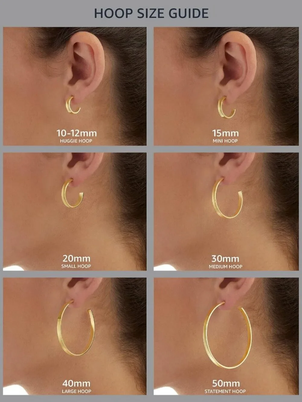 Lightweight Sterling Silver or Gold Plated Paddle Back Hoop Earrings - Chic